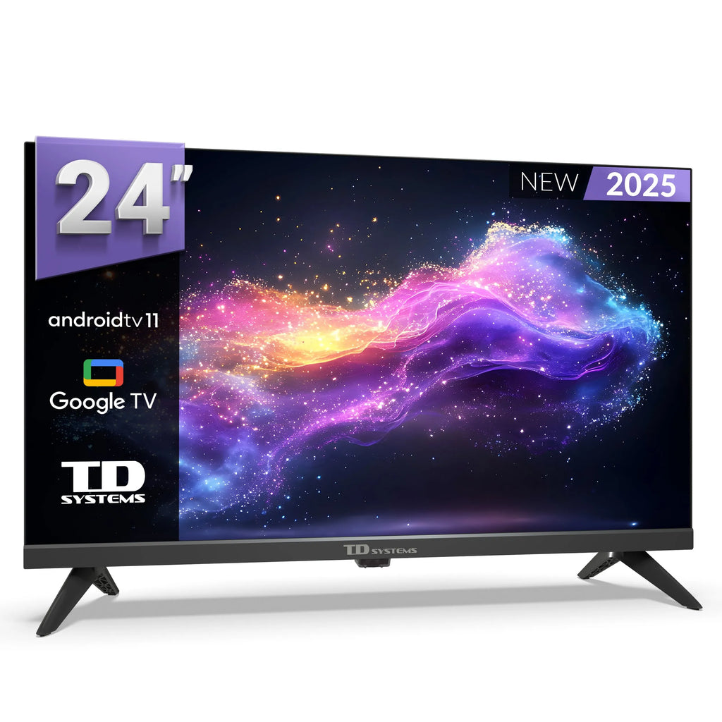 Smart TV TD Systems 32" HD – Android TV 11, Chromecast Integrado, Asistente de Google, Bluetooth 5.1