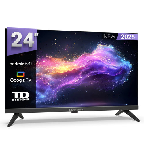 Smart TV TD Systems 32" HD – Android TV 11, Chromecast Integrado, Asistente de Google, Bluetooth 5.1