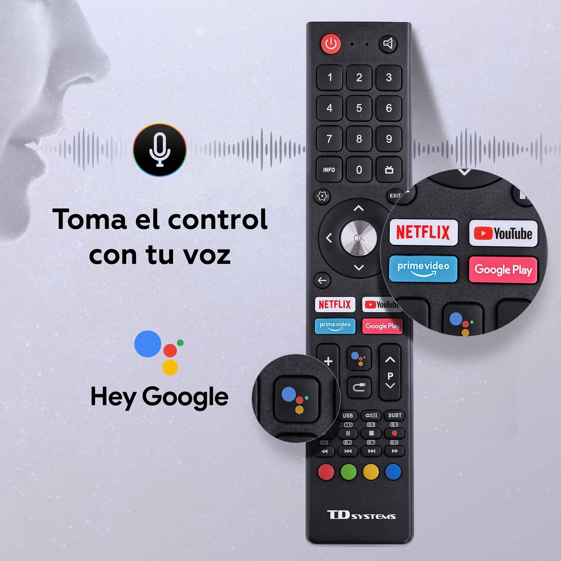 Smart TV TD Systems 32" HD – Android TV 11, Chromecast Integrado, Asistente de Google, Bluetooth 5.1