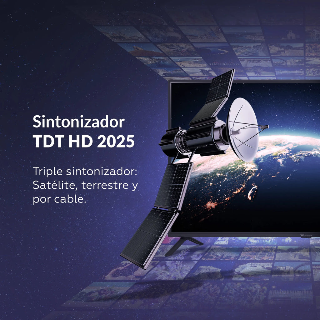 Smart TV TD Systems 32" HD – Android TV 11, Chromecast Integrado, Asistente de Google, Bluetooth 5.1