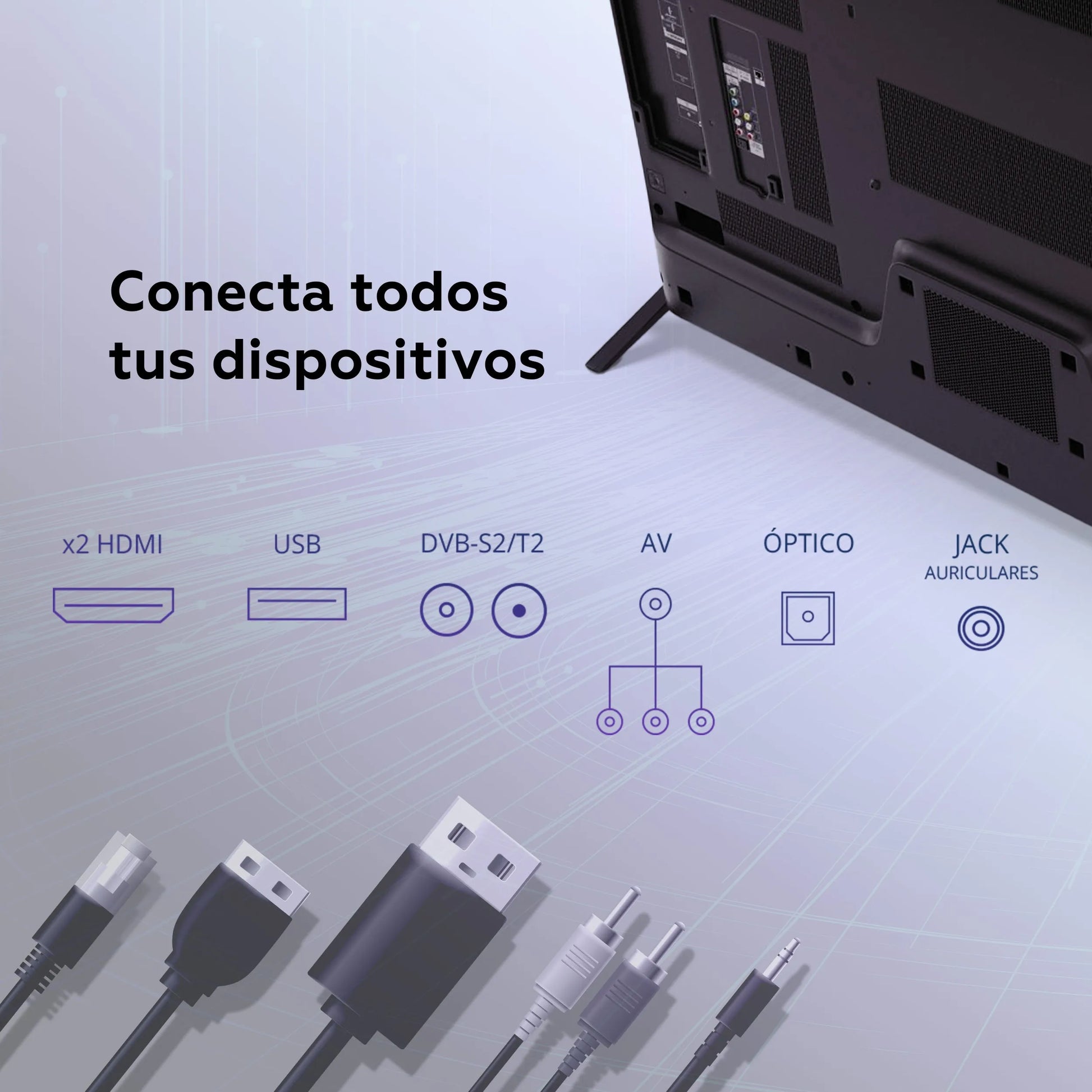 Smart TV TD Systems 32" HD – Android TV 11, Chromecast Integrado, Asistente de Google, Bluetooth 5.1